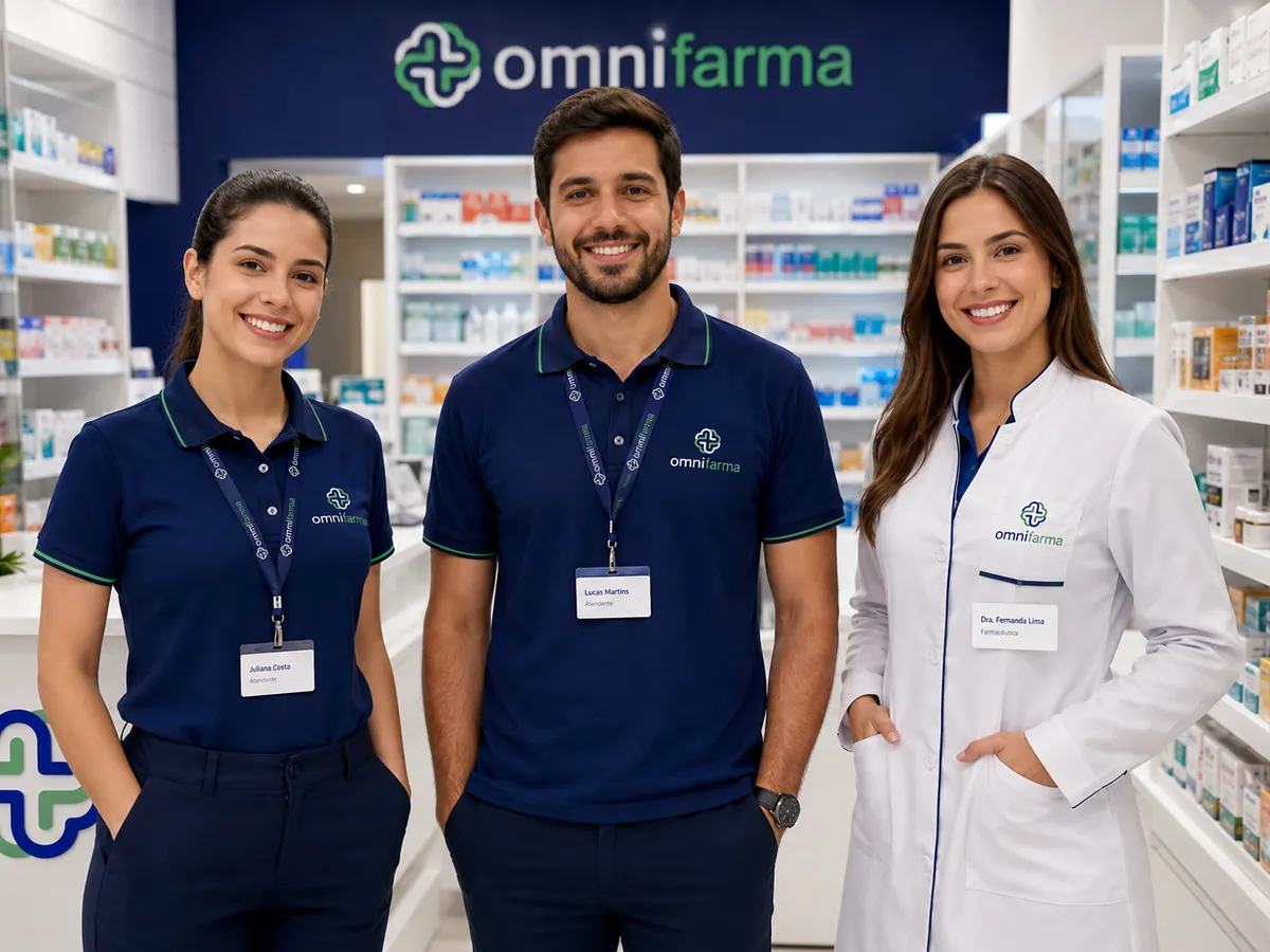 Conceito de uniformes Omnifarma